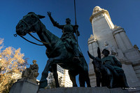 Plaza de Espana, Cervantes Denkmal