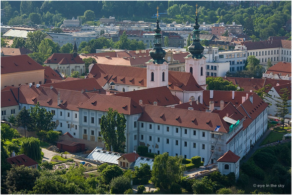 Kloster Strahov, Blick vom Aussichtsturm Petrin