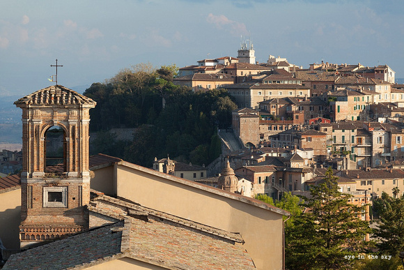 Perugia, Blick von der Porta del Cassero