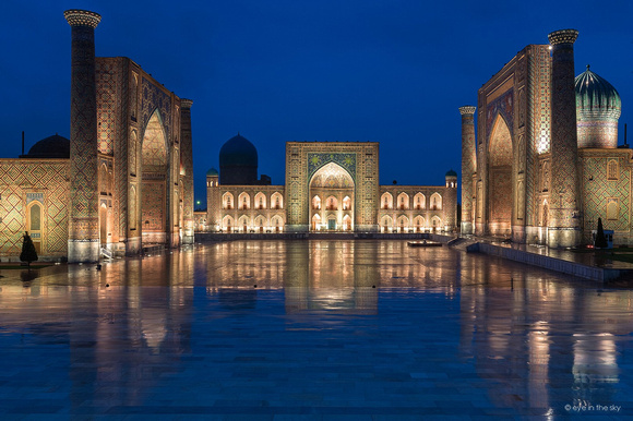 Samarkand, Registan zur Blauen Stunde
