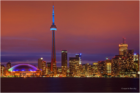 Toronto Skyline, von Toronto Island