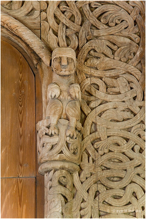 Heddal Stabkirche, Schnitzereien /Wood carvings