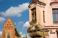 Krakau - Blick auf die Dominikanerkirche (l.)