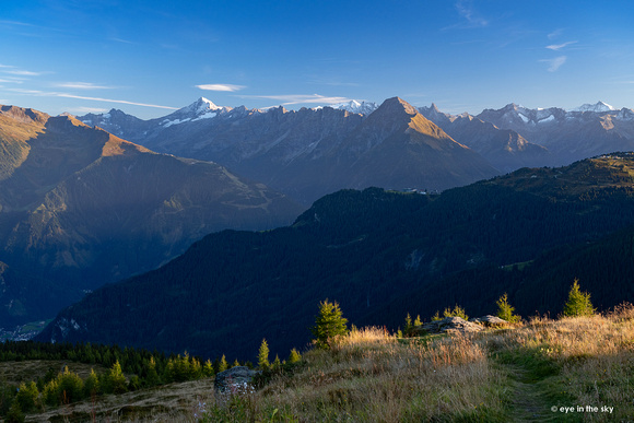 Aussichtspunkt Melchboden- Blick auf die Zillertaler Alpen