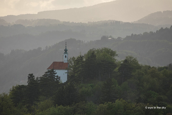 Maribor, Blick auf den Kalvarienberg