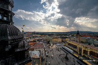 Krakau, Blick vom Turm  der Marienkirche auf den Hauptmarkt
