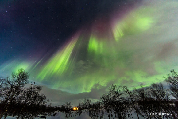 Finnland, Polarlichter über Kilpisjärvi