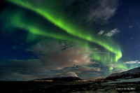 Norwegen, Polarlichter bei Spåkenes, Lyngenfjord
